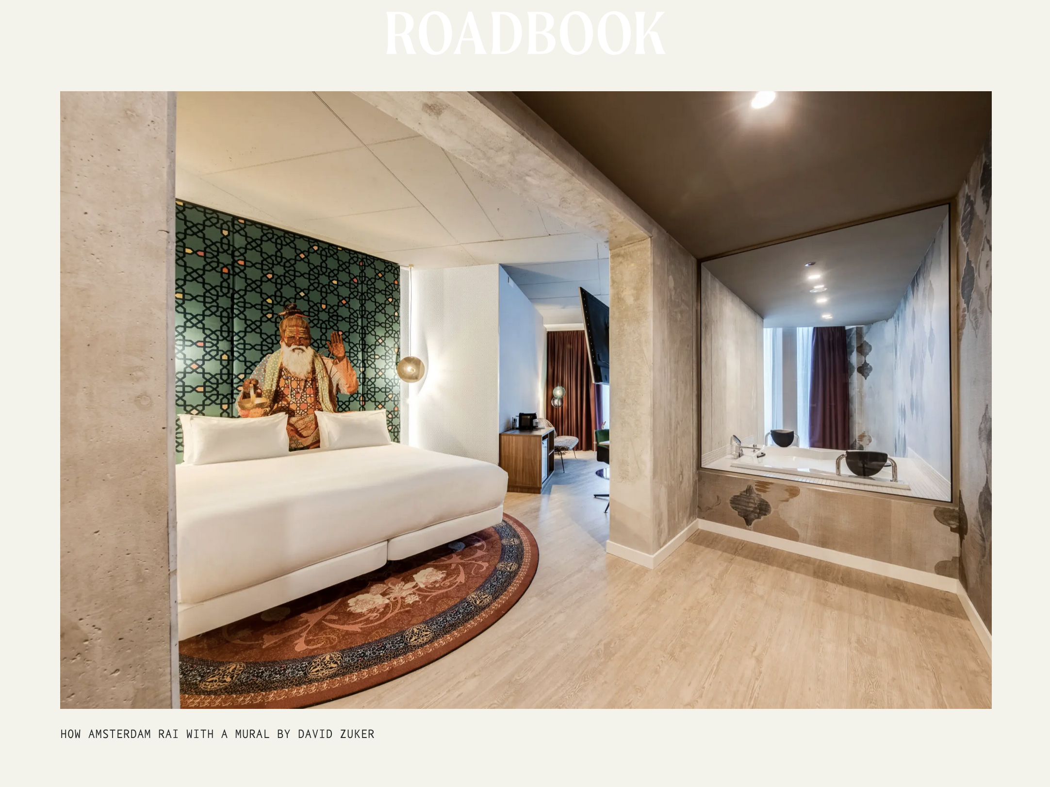 Art for Hotels ✦ Hospitality Art ✦ Artist for Interior Design | The mention of my artwork for Nhow Amsterdam in Roadbook magazine